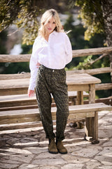 Pino 25AH059 Trousers Leopard Kaki