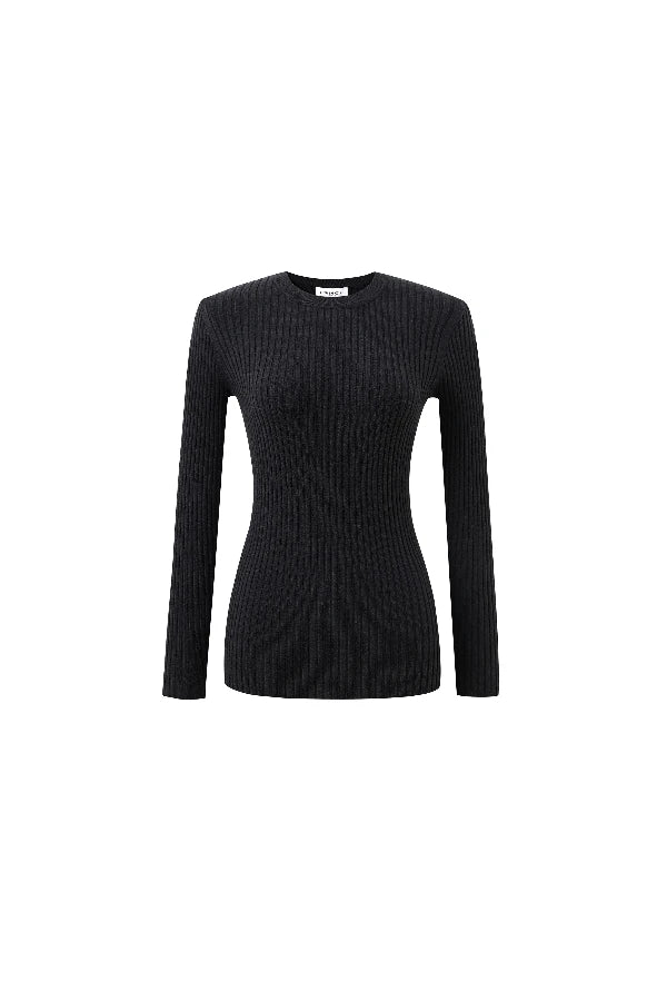 Pull noir moulant sale