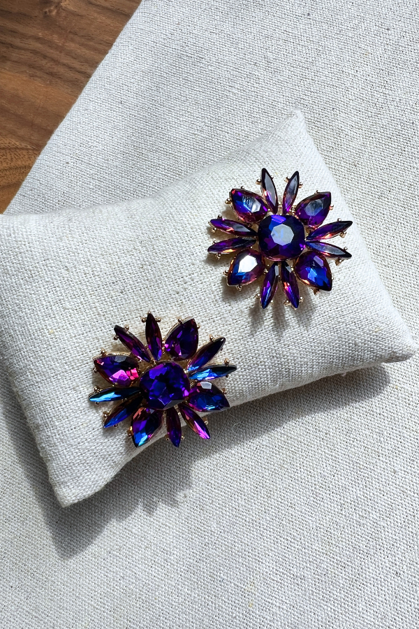 Lili Earrings Purple