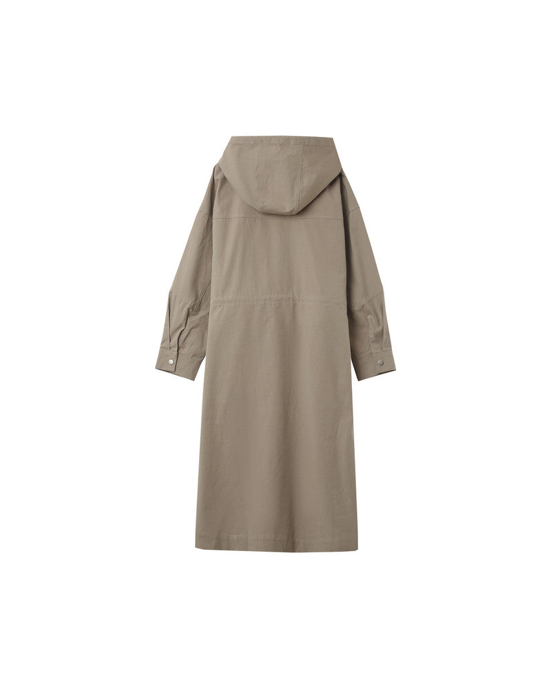 Women blocktech hooded online coat