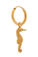 Seahorse Hoop Earring (SINGLE) Gold