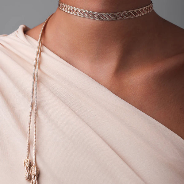 Izy n°2 341 Choker Rose Gold Mocha