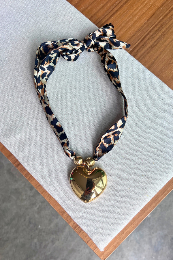 Annie 1026M24549 Necklace Leopard
