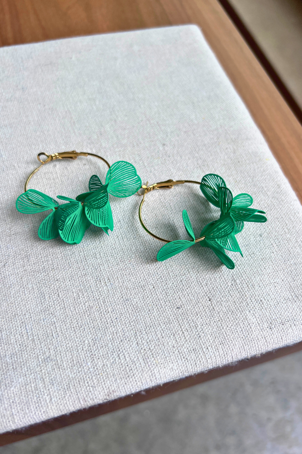 Souquet Earrings Green