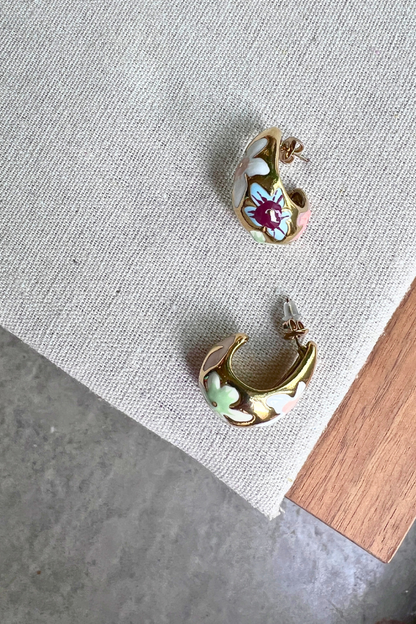 Abla 1209ST25031 Earrings Gold