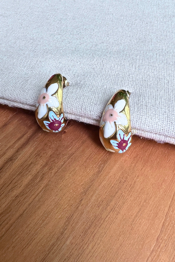 Abla 1209ST25031 Earrings Gold