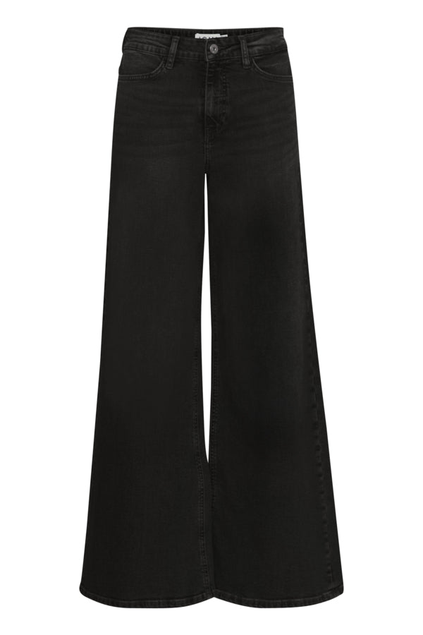 20119022 Twiggy Wide Jeans Black