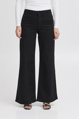 20119022 Twiggy Wide Jeans Black