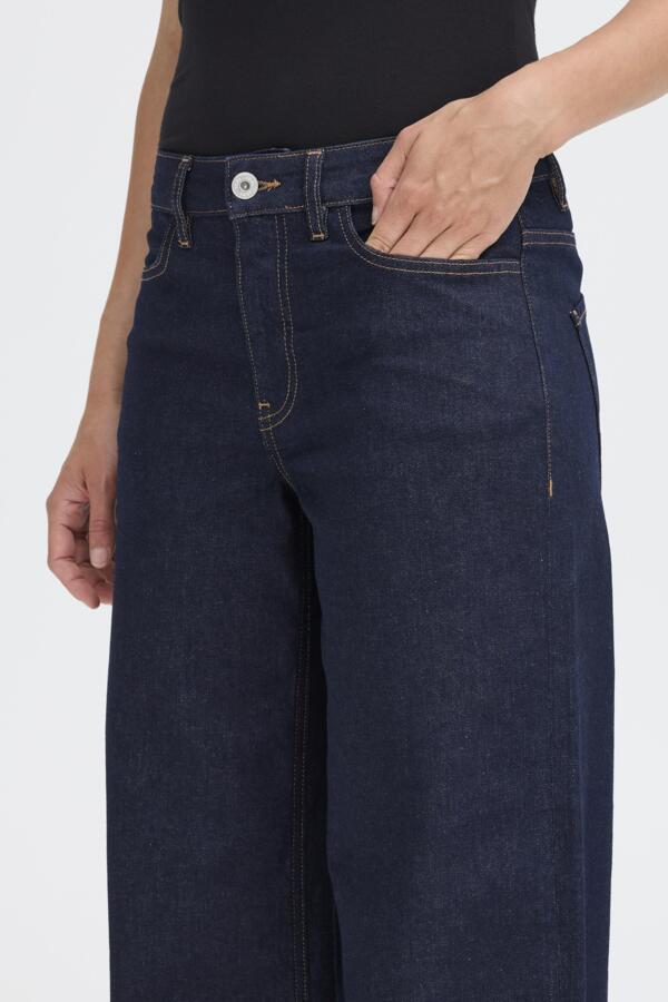 20119022 Twiggy Wide Jeans Denim Authentic Blue