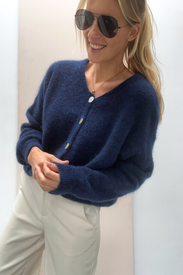 2098 Cardigan Bleu Marine