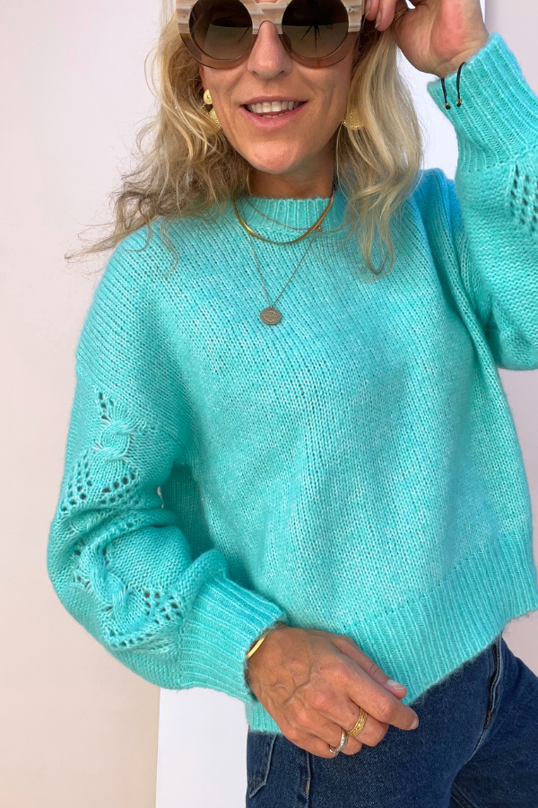 23203003 Pull Blue Turquoise