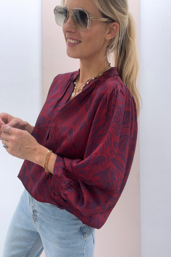 23212211 Blouse Bordeaux