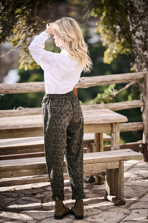 Pino 25AH059 Trousers Leopard Kaki