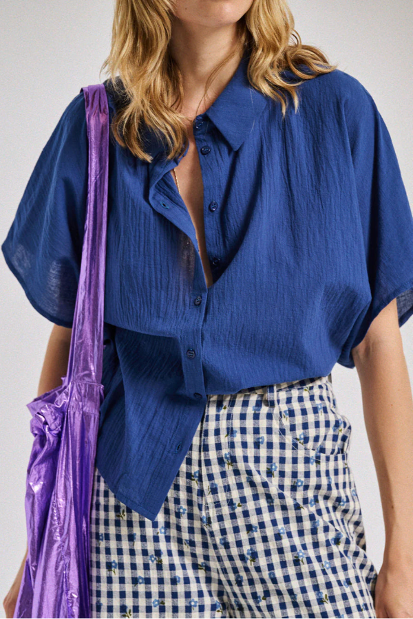 Caraibes 25PE106 Blouse Bleu Nuit