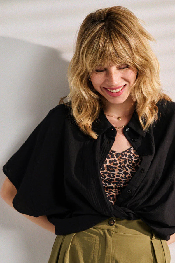Caraibes 25PE106 Blouse Black