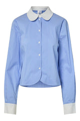 Yasabri 26037974 Blouse Striped Blue