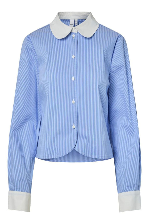 Yasabri 26037974 Blouse Striped Blue