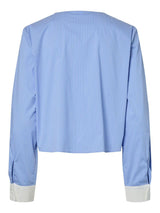 Yasabri 26037974 Blouse Striped Blue