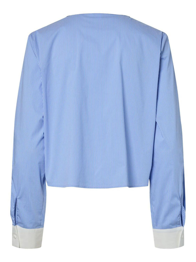 Yasabri 26037974 Blouse Striped Blue