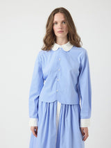 Yasabri 26037974 Blouse Striped Blue
