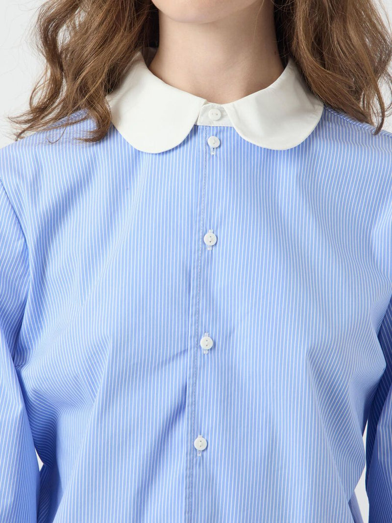 Yasabri 26037974 Blouse Striped Blue