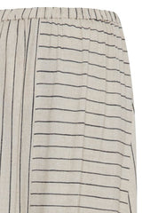 Johanna 20814853 Skirt Linen Black Stripes