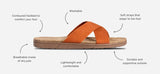 Unisex Sandals Spicy Pumpkin