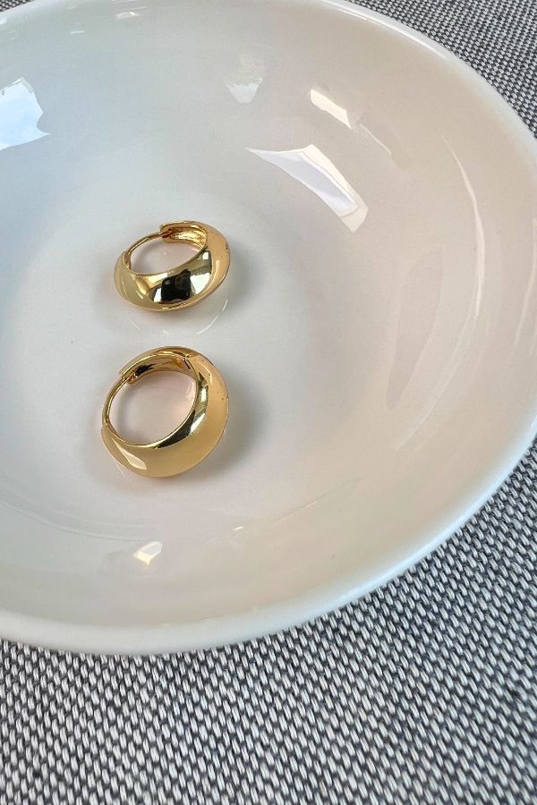 Blob Earrings Gold