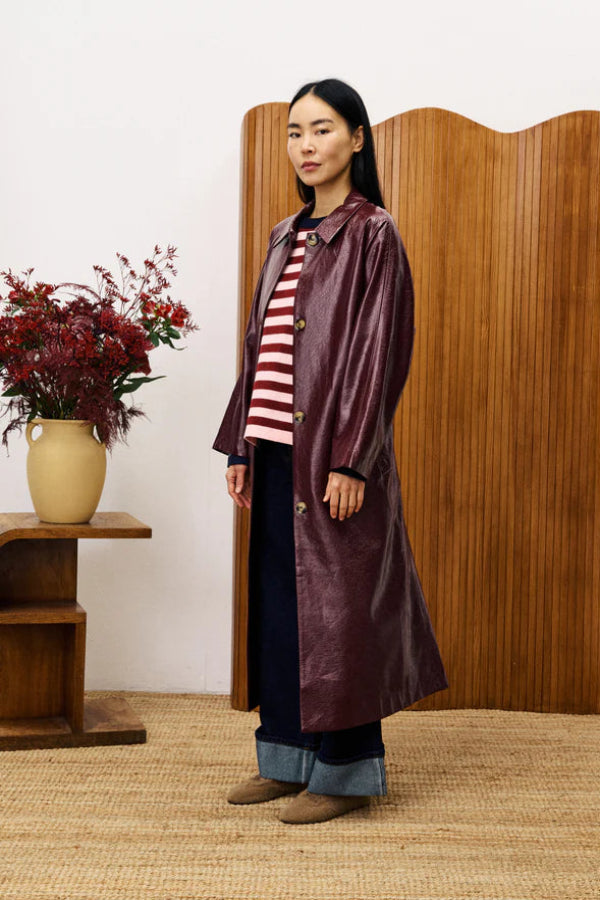 Halimi 25623 Trenchcoat Bordeaux