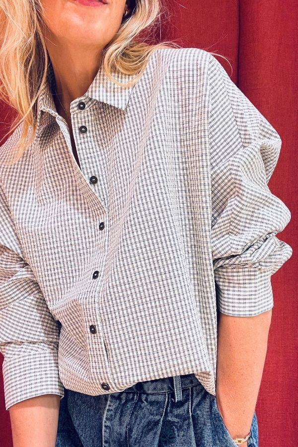 Contis 25AH054 Blouse Vichy Ecru
