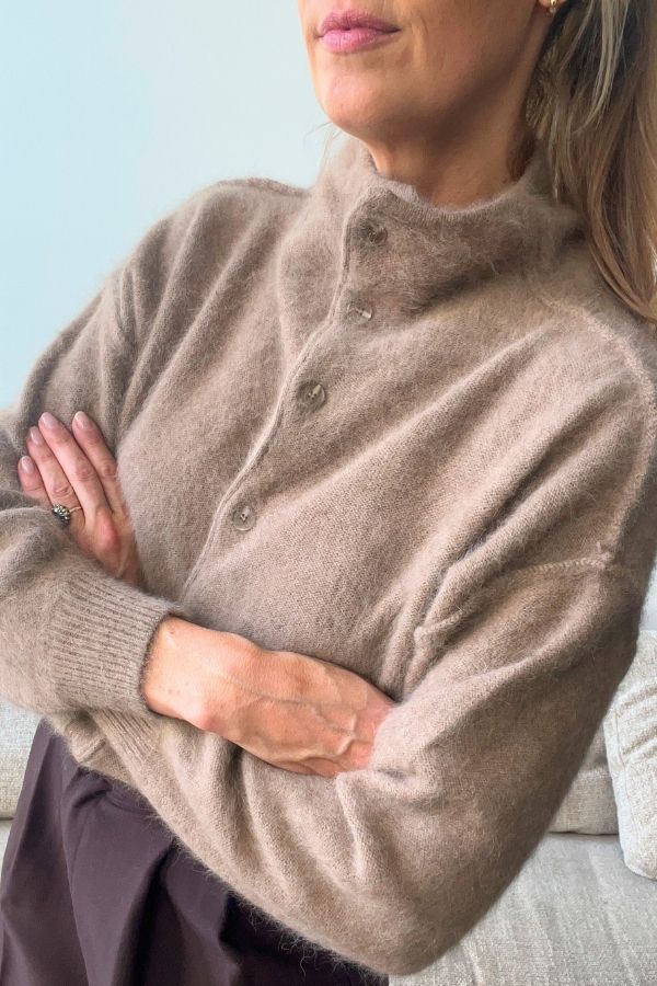 Coral SWT1764 Cardigan Taupe