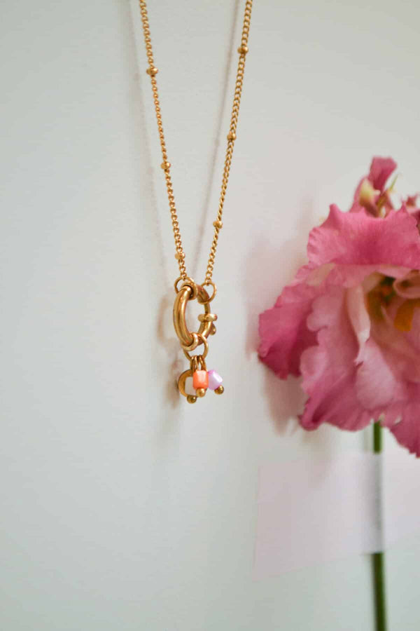 Blossom long Necklace Gold