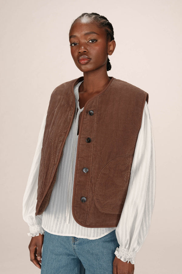 Seth Waistcoat Chocolat