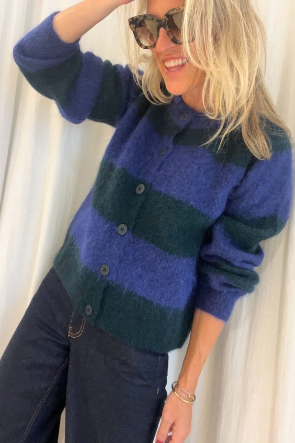 Lipa 25AH079 Cardigan Green/Blue
