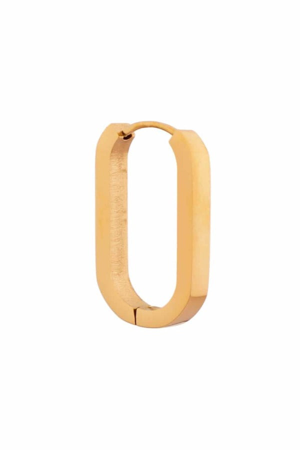 Oval Hoop Gold