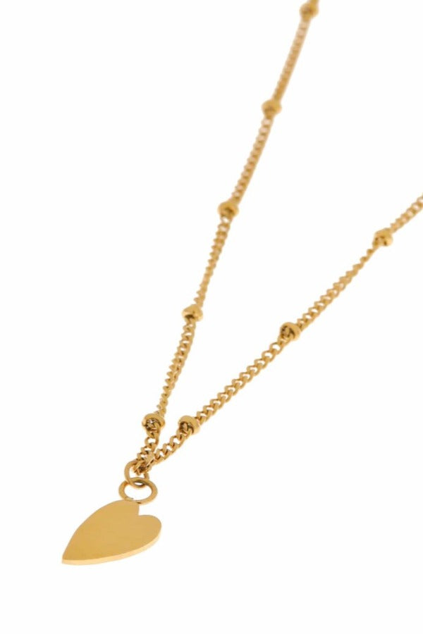 Heart Necklace Gold