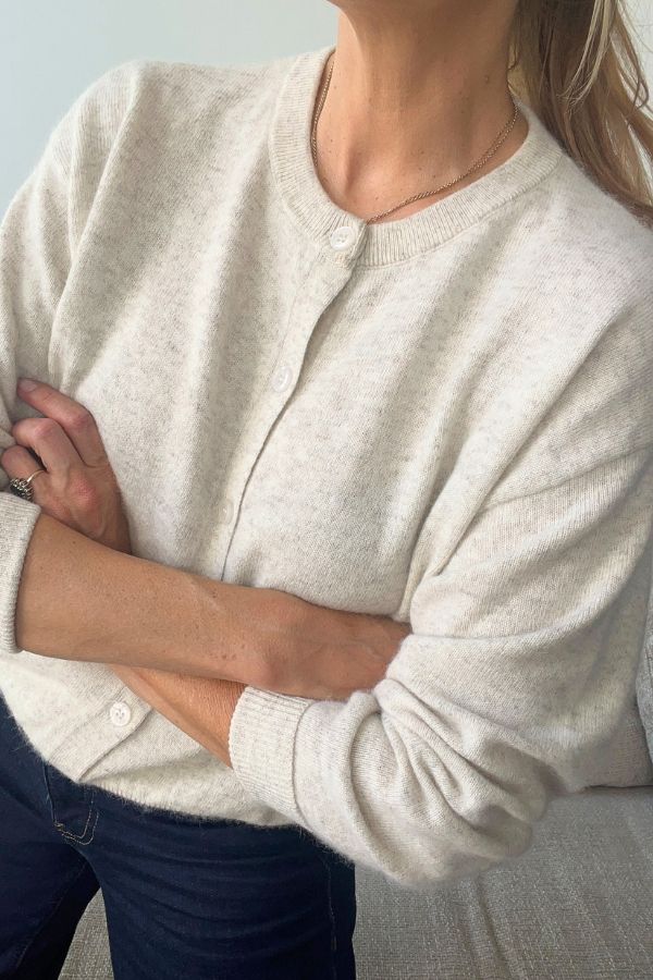 Montrose Cardigan Mottled Beige