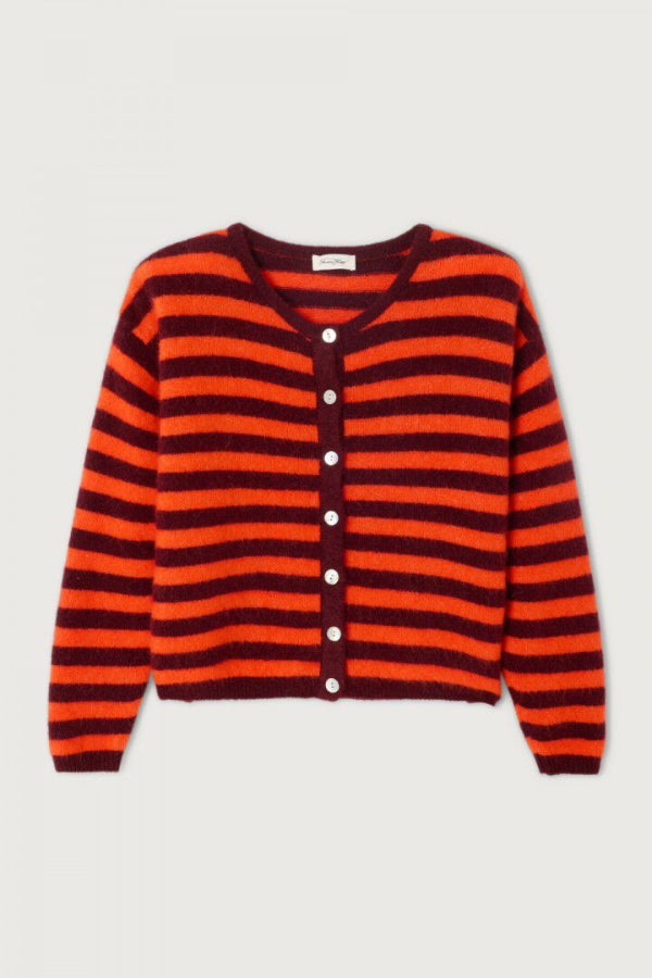 Vitow VITO19E Cardigan Orange Striped