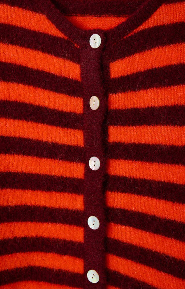Vitow VITO19E Cardigan Orange Striped