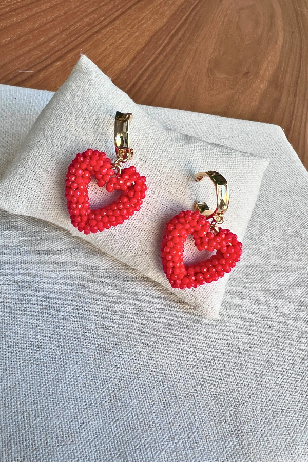 Alovu Earrings Red
