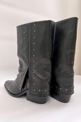AQ306 Boots Borchi Nero