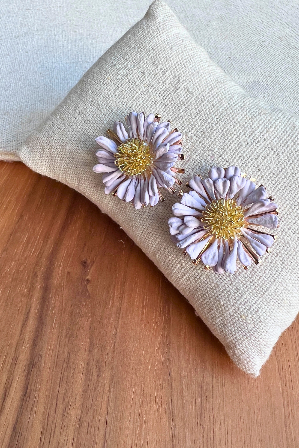Aster Earrings Purple