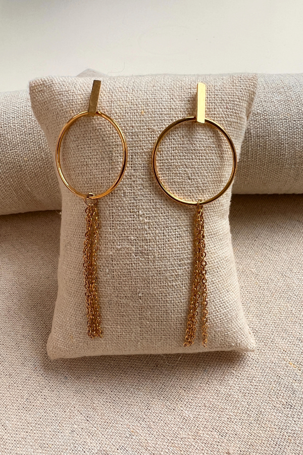 B539ST23050 Earrings Gold