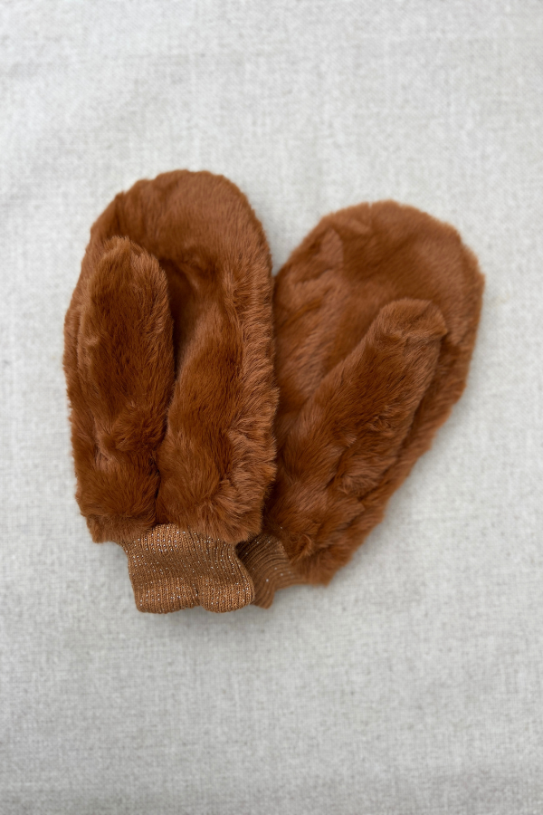 Biche Mittens Cognac