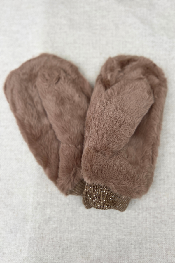 Biche Mittens Camel