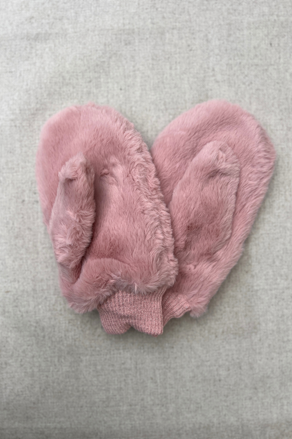 Biche Mittens Light Rose