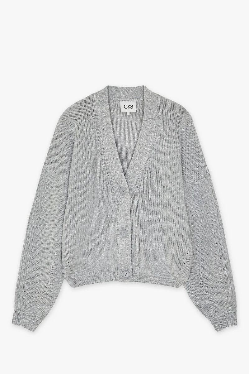 Campus 140027 Cardigan Grey Metallic