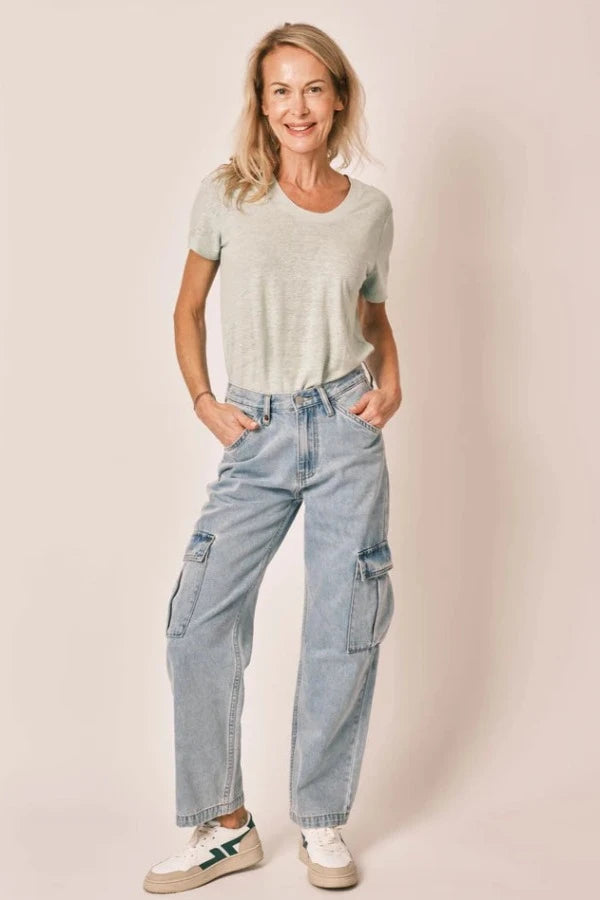 Charlie FL32CG Jeans Cargo Blue