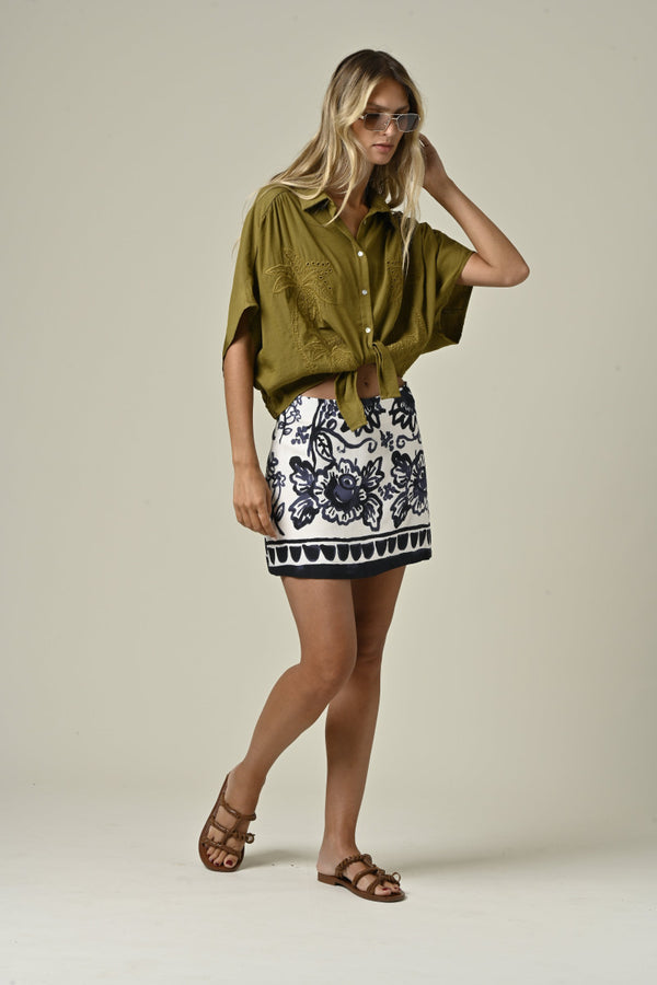 Serena TW1772 Blouse Khaki