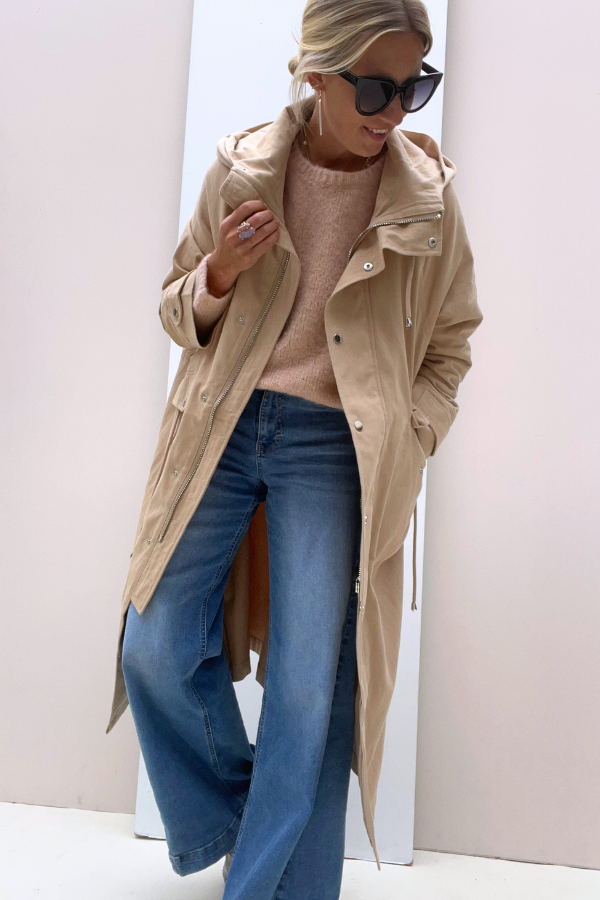 Dann CT283 Coat Beige